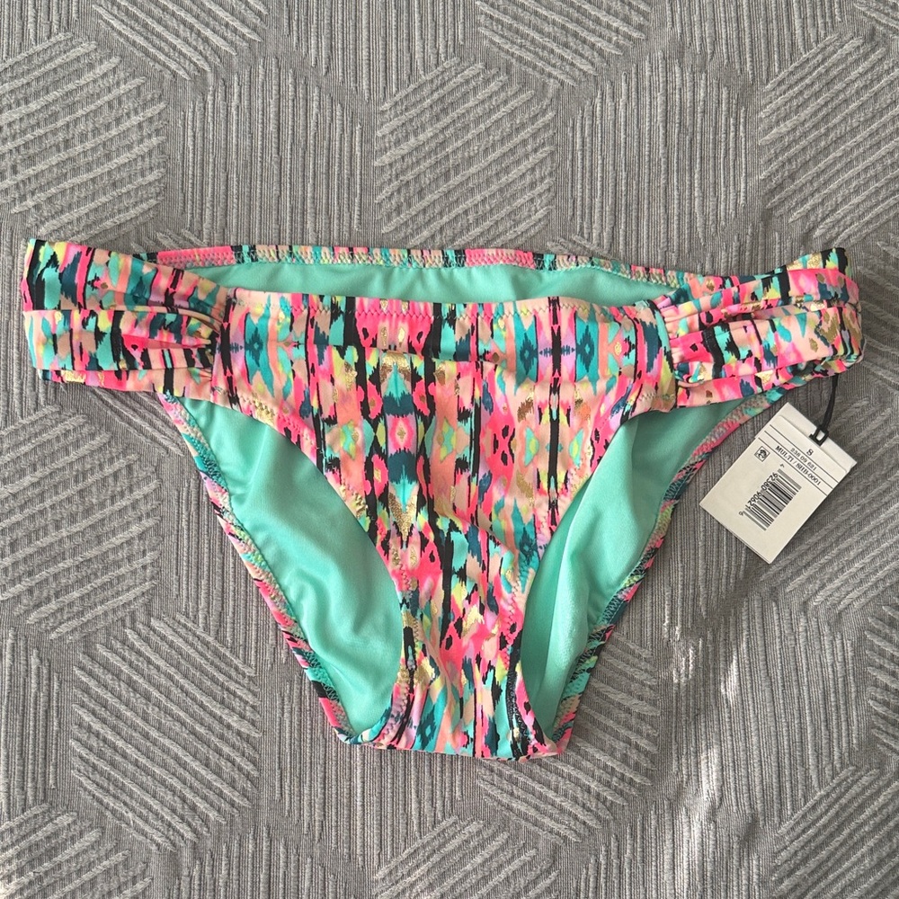 Colorful Patterned Bikini Bottom